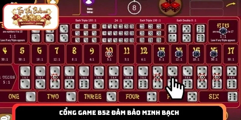 Cổng game B52 đảm bảo minh bạch trong mọi quá trình